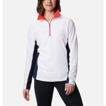 Columbia Ženske Majice S Kapuljačom - Glacial IV Half Zip Fleece Bijele Tamnoplave | XIHA-21795